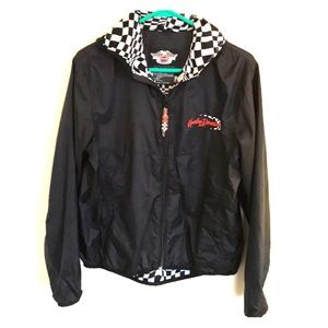 Harley Davidson Black Women’s Windbreaker Jacket